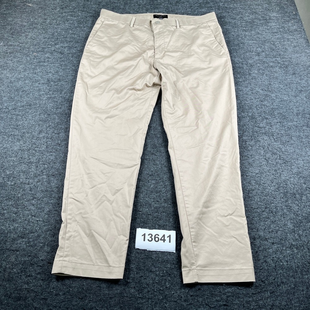 Banana Republic Chino Pants Mens 35x30 Tan Excellent Slim Fit Stretch Khaki
